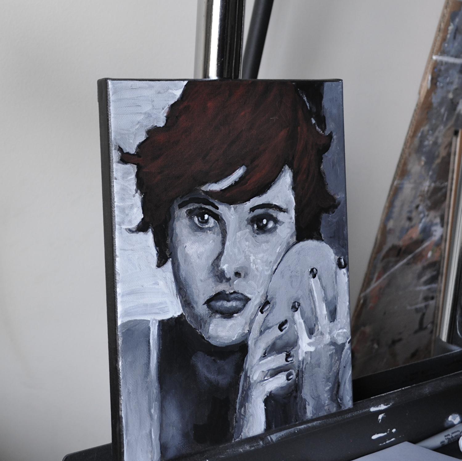 Februar 18. Februar 1999 (98-99 Serie), Originalgemälde – Painting von Mark Cudd