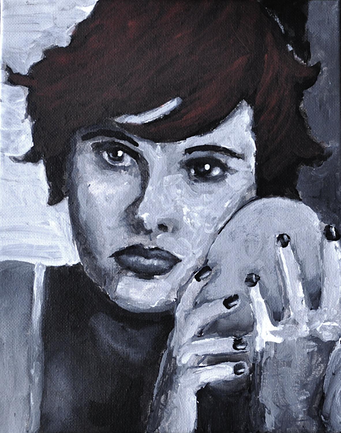 Mark Cudd Figurative Painting – Februar 18. Februar 1999 (98-99 Serie), Originalgemälde