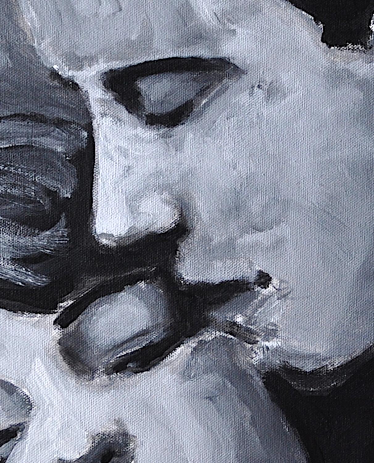 2 de enero de 1998 (Serie 98-99), Pintura original - Figurative Painting Negro de Mark Cudd