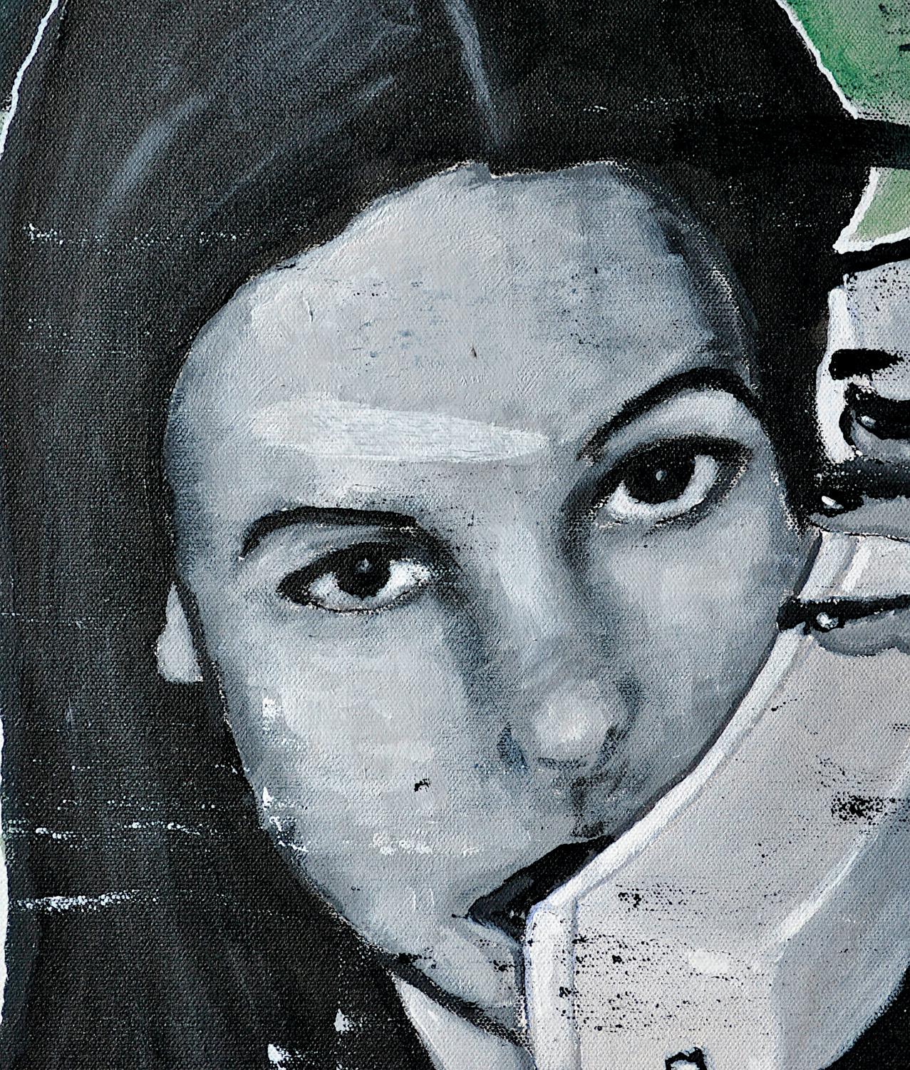 Der Telefonanruf und was sie sagte (Serie 98-99), Originalgemälde (Pop-Art), Painting, von Mark Cudd