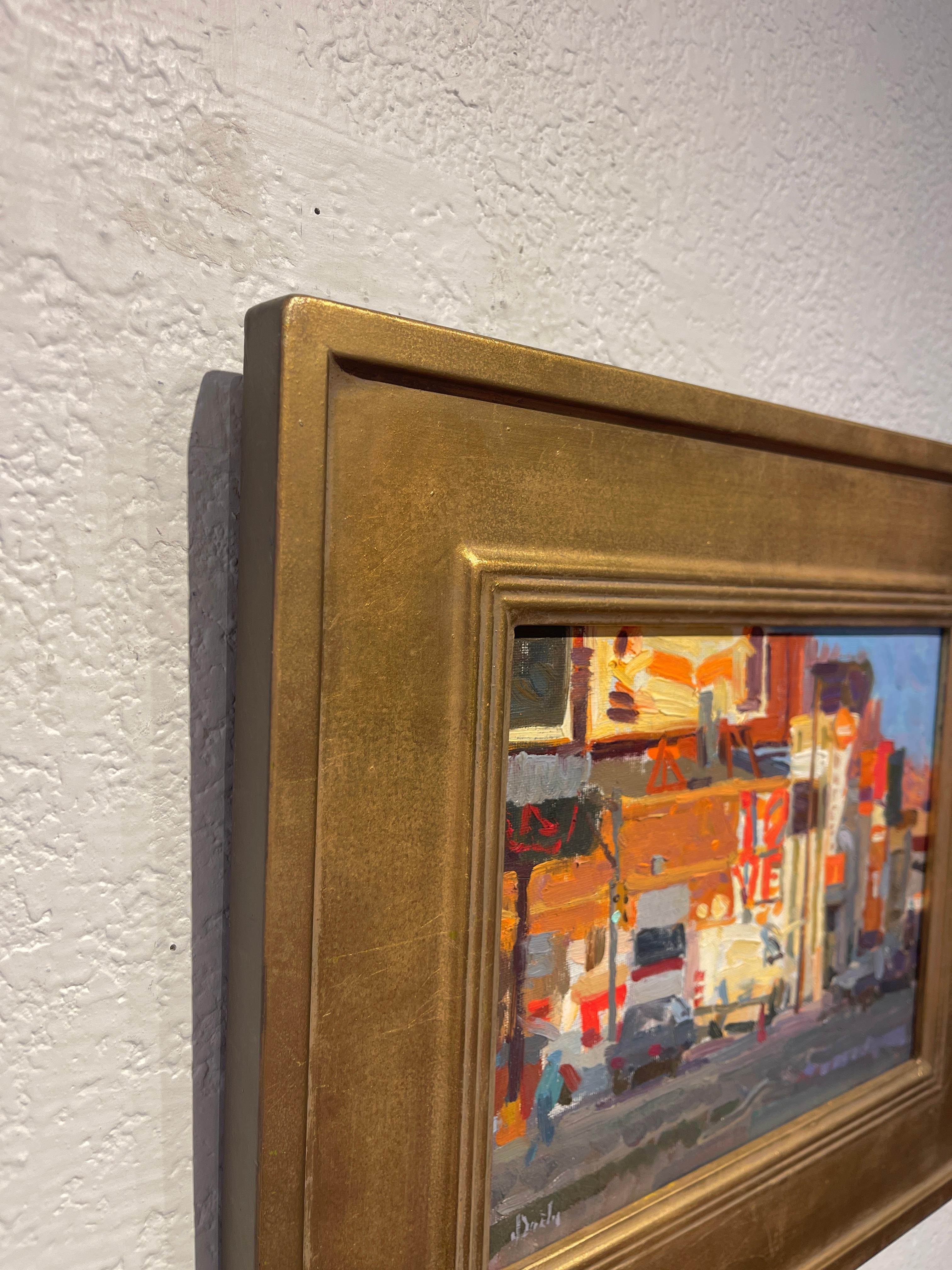 Peinture à l'huile « Les derniers moments de l'hiver » - Impressionnisme américain Painting par Mark Daily