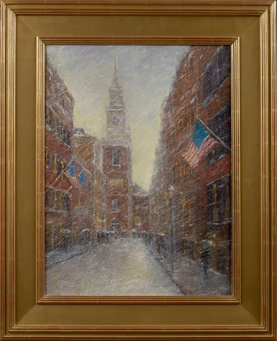 President's Day, Old North Church (Boston, MA) - Painting by Mark Daly