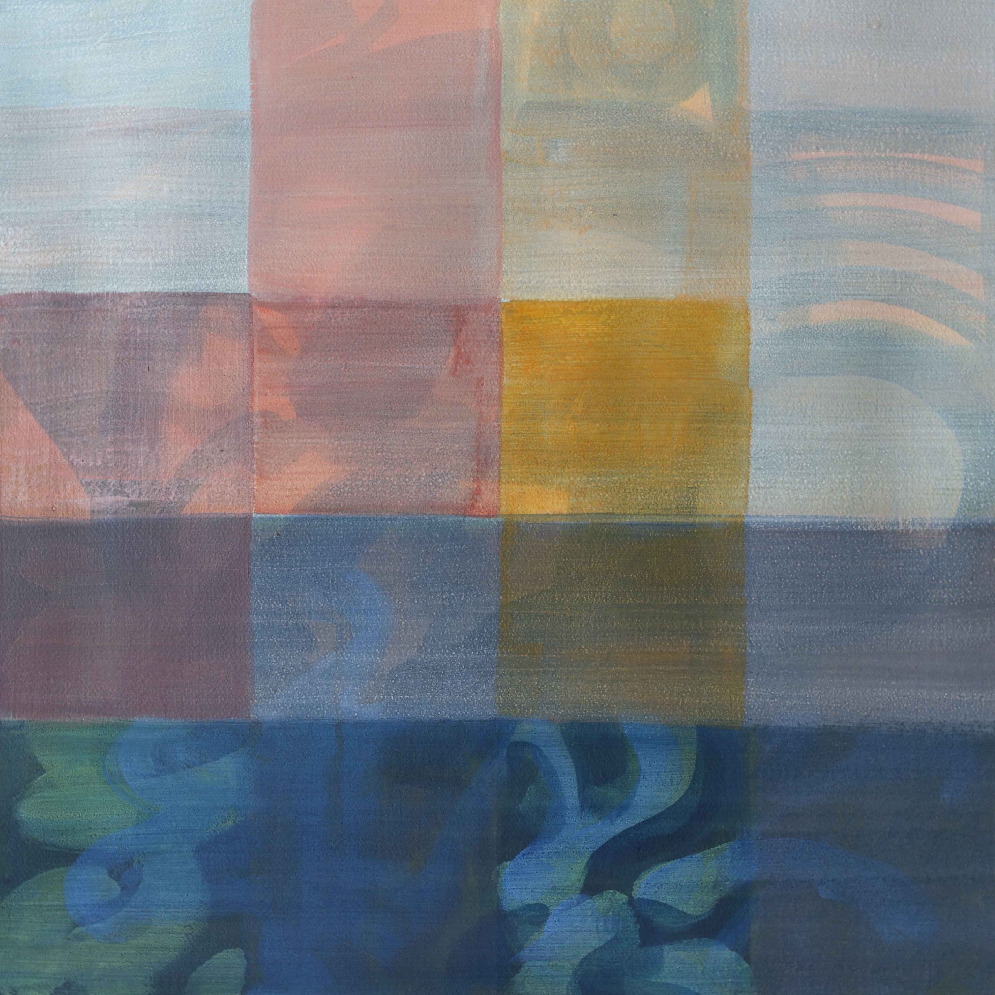 Abstract Painting de Mark David Smith - Acuicultura 3, Pintura, Acrílico sobre papel de acuarela