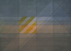 Teoria del triangolo 3, Pittura, Acrilico su carta acquerellata