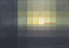Teoria del triangolo 4, Pittura, Acrilico su carta acquerellata