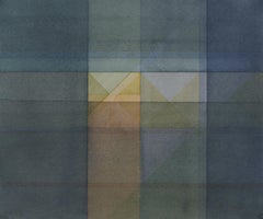 Teoria del triangolo, Pittura, Acrilico su carta acquerellata