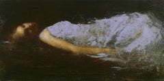 'Amy Reclined II' by contemporary British artist Mark Demsteader