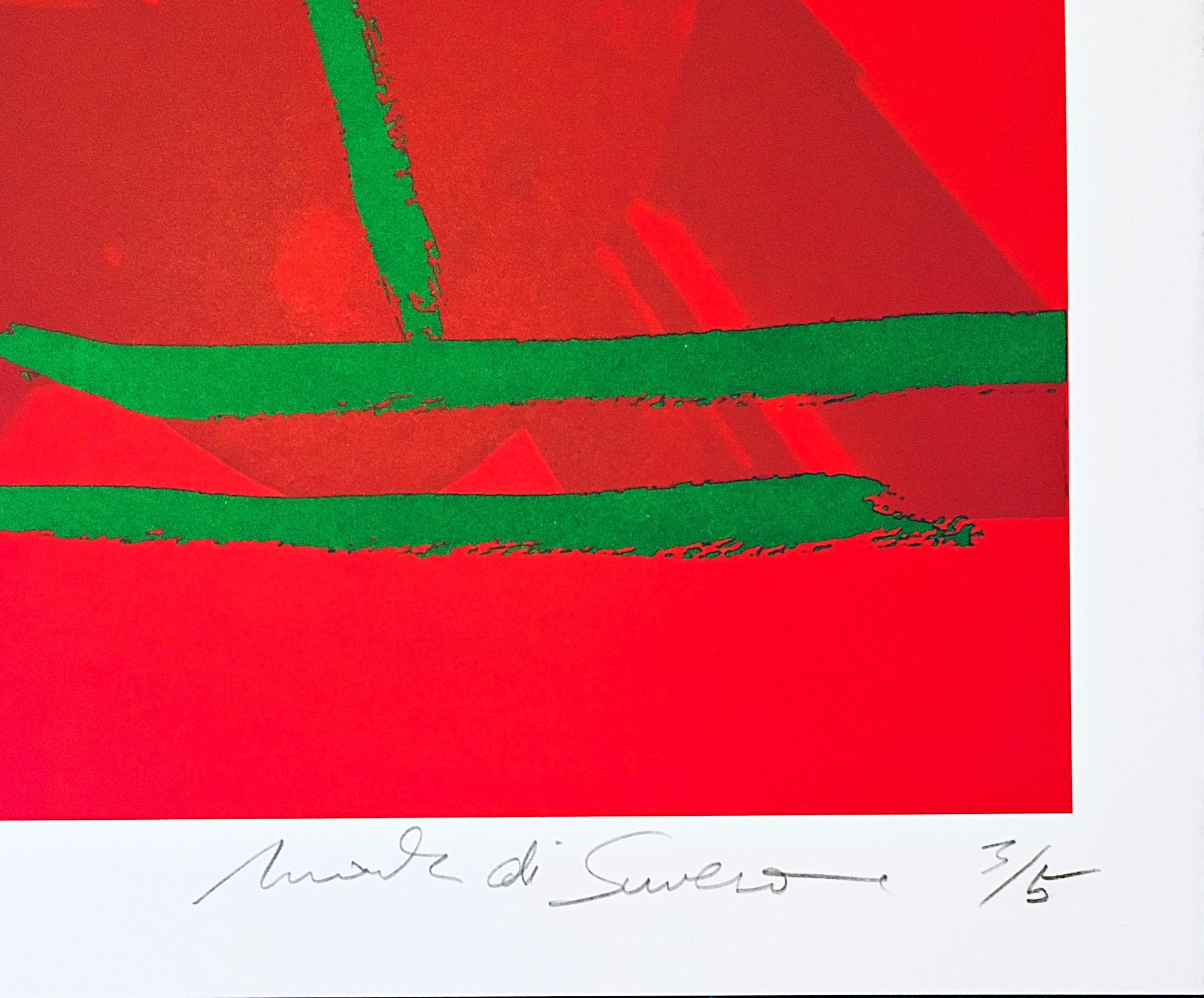 Abstrakt-expressionistische Lithographie Bleistift signiert nummeriert 3/5 Future Shadow II  – Print von Mark di Suvero
