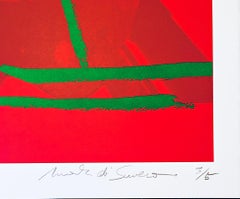 Mark di Suvero - Future Shadow II Abstract Expressionist lithograph signed/N 3/5
