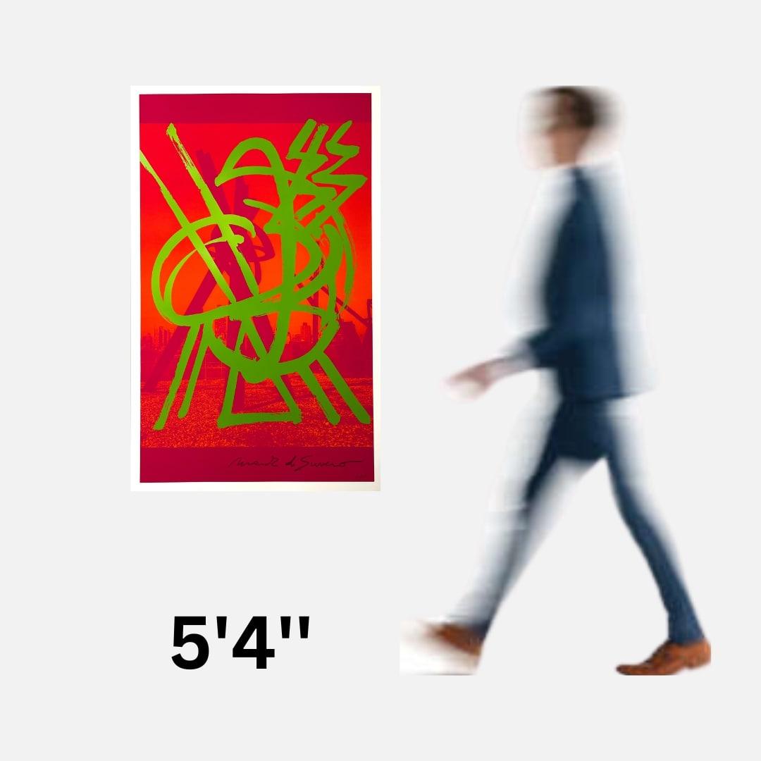 Untitled, 2000, by Mark di Suvero (pink and orange abstract) For Sale 3