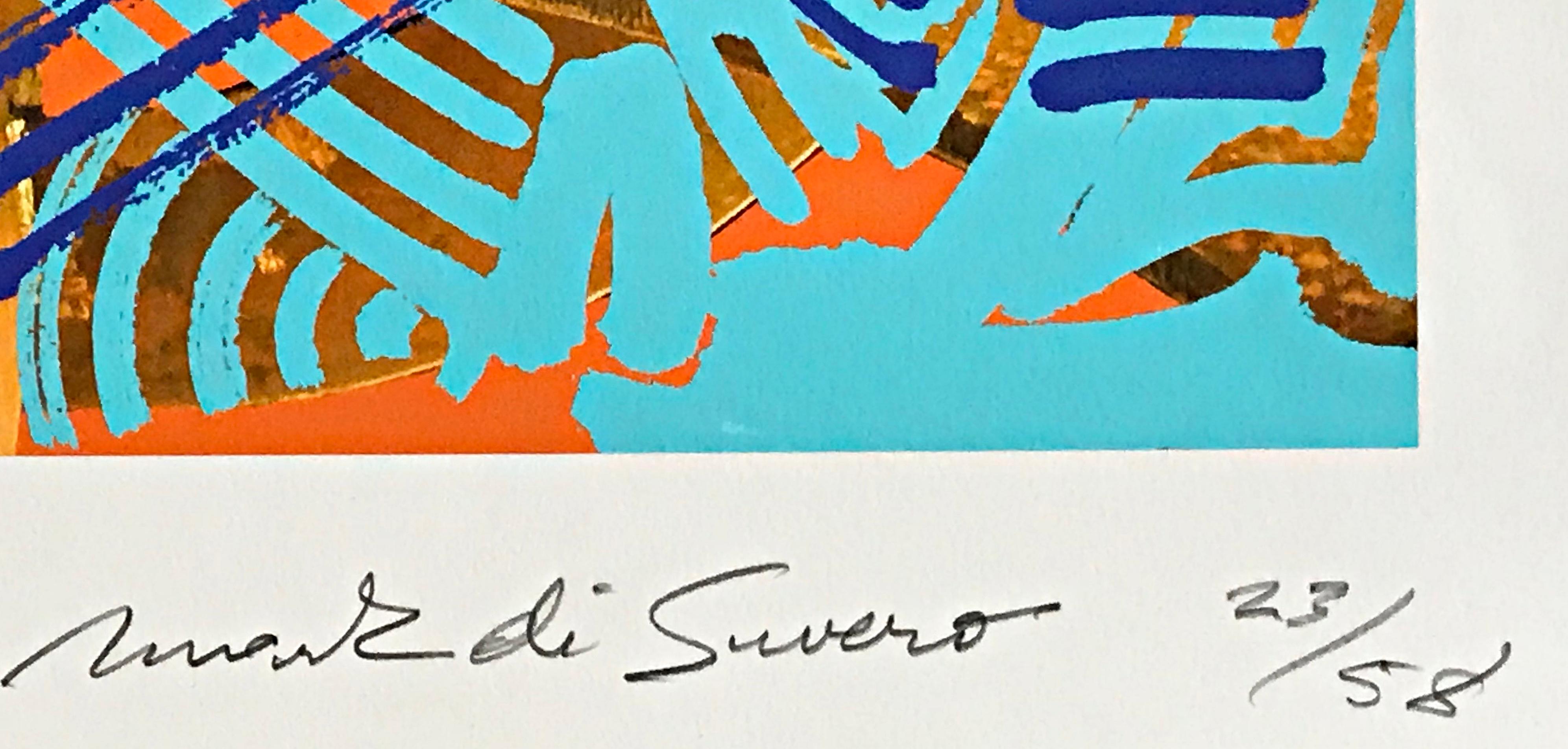 Abstrakter expressionistischer Druck eines berühmten Bildhauers (signierte Auflage von nur 58 Stück)  – Print von Mark di Suvero