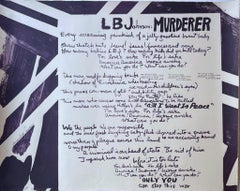 Untitled (LBJ Murderer), Artisti e scrittori protestano contro la guerra in Vietnam