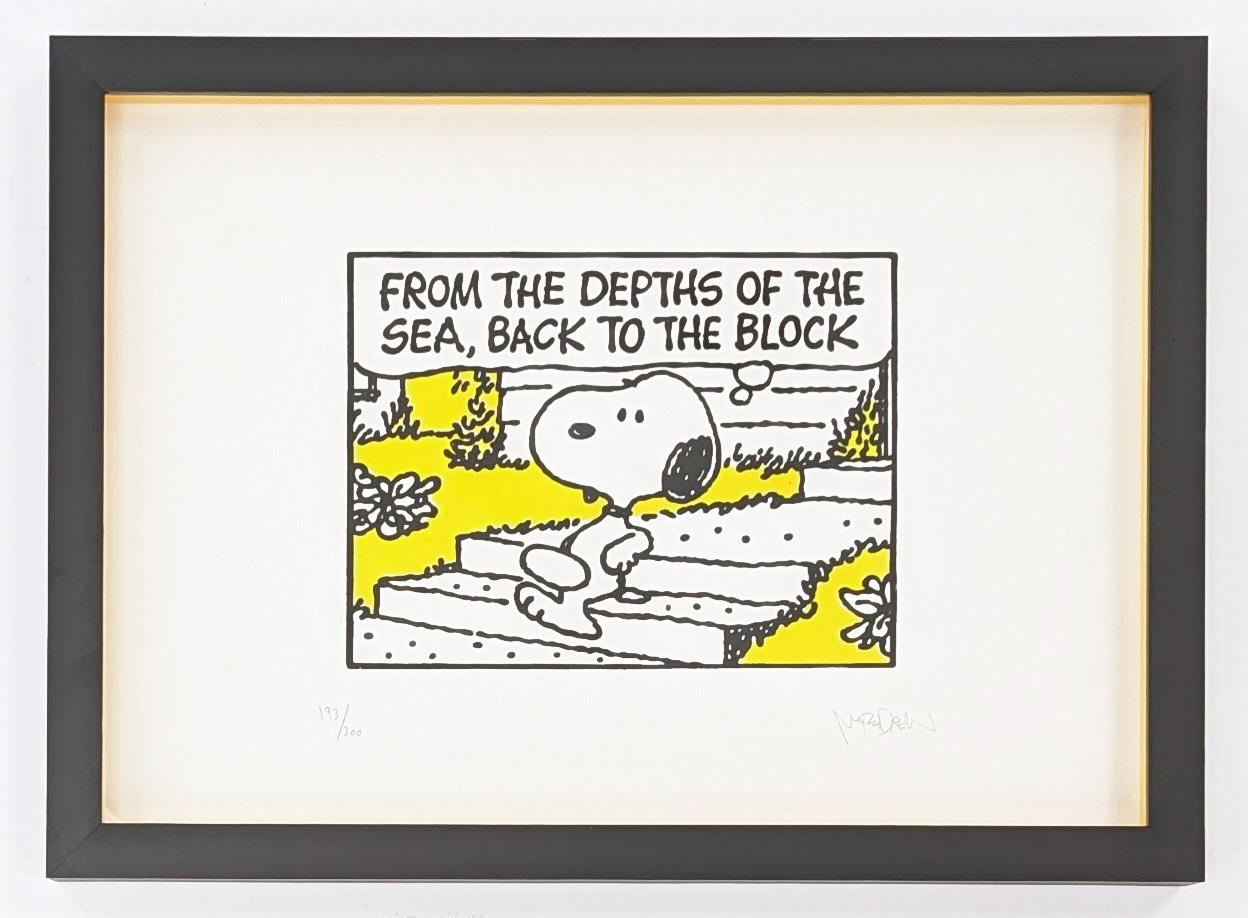 Mark Drew Portrait Print - Back to the Block - Snoop Dogg (framed hand signed screen print)