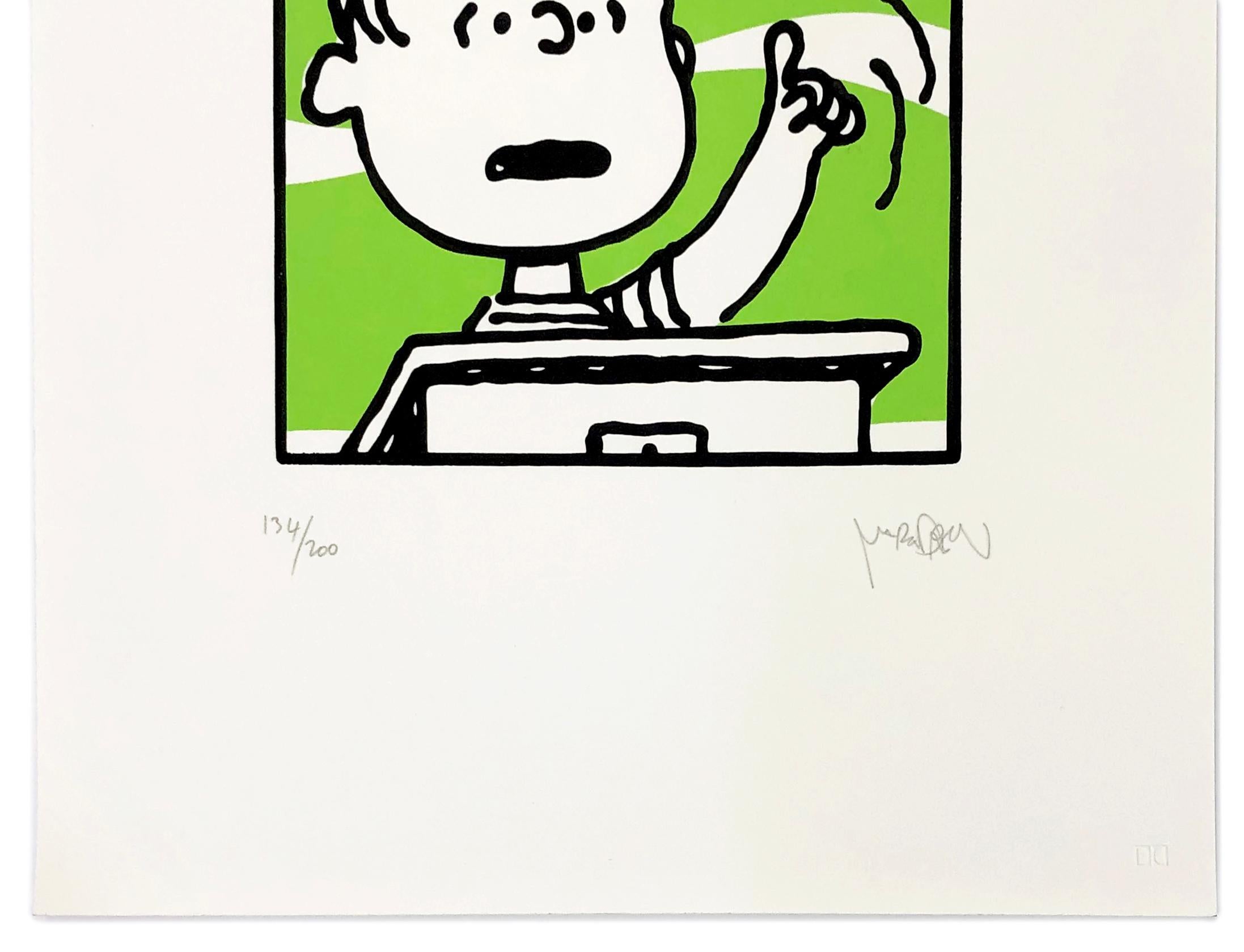 Die Enormous - Jay-Z (gerahmter, handsignierter Siebdruck) – Print von Mark Drew