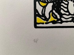 Serigrafía de Mark Drew "Flows" Letra de "The What" de The Notorious B.I.G.