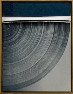 Mark Ebert Løvendahl Peinture abstraite minimaliste sombre sur toile de coton