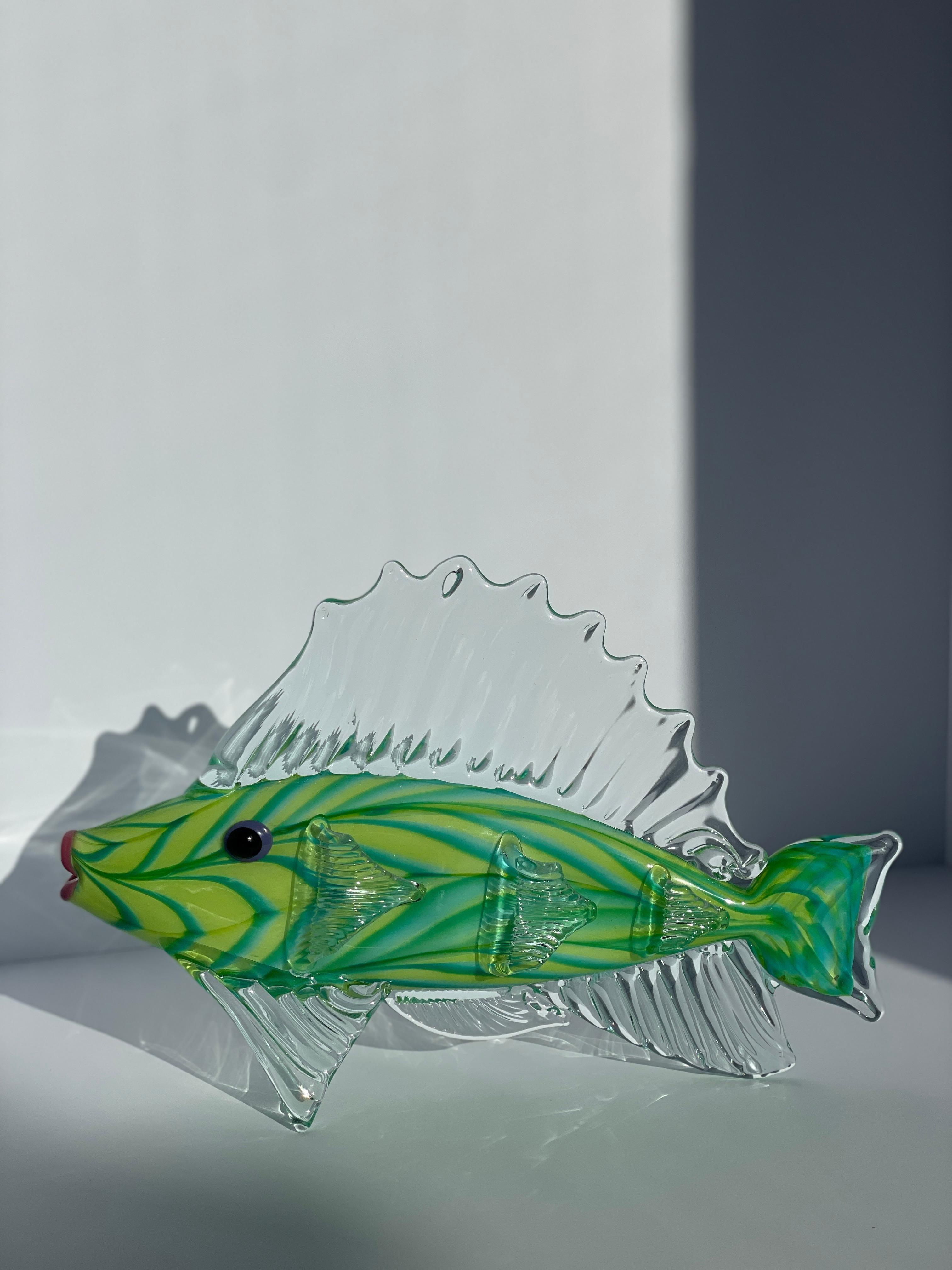 Mark Eckstrand Escultura de Pez Arte Acuario de Cristal Océano Playa Decoración Náutica Artes y manualidades en venta
