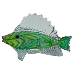 Mark Eckstrand Fish Sculpture Art Glass Aquarium Ocean Beach Nautical Decor