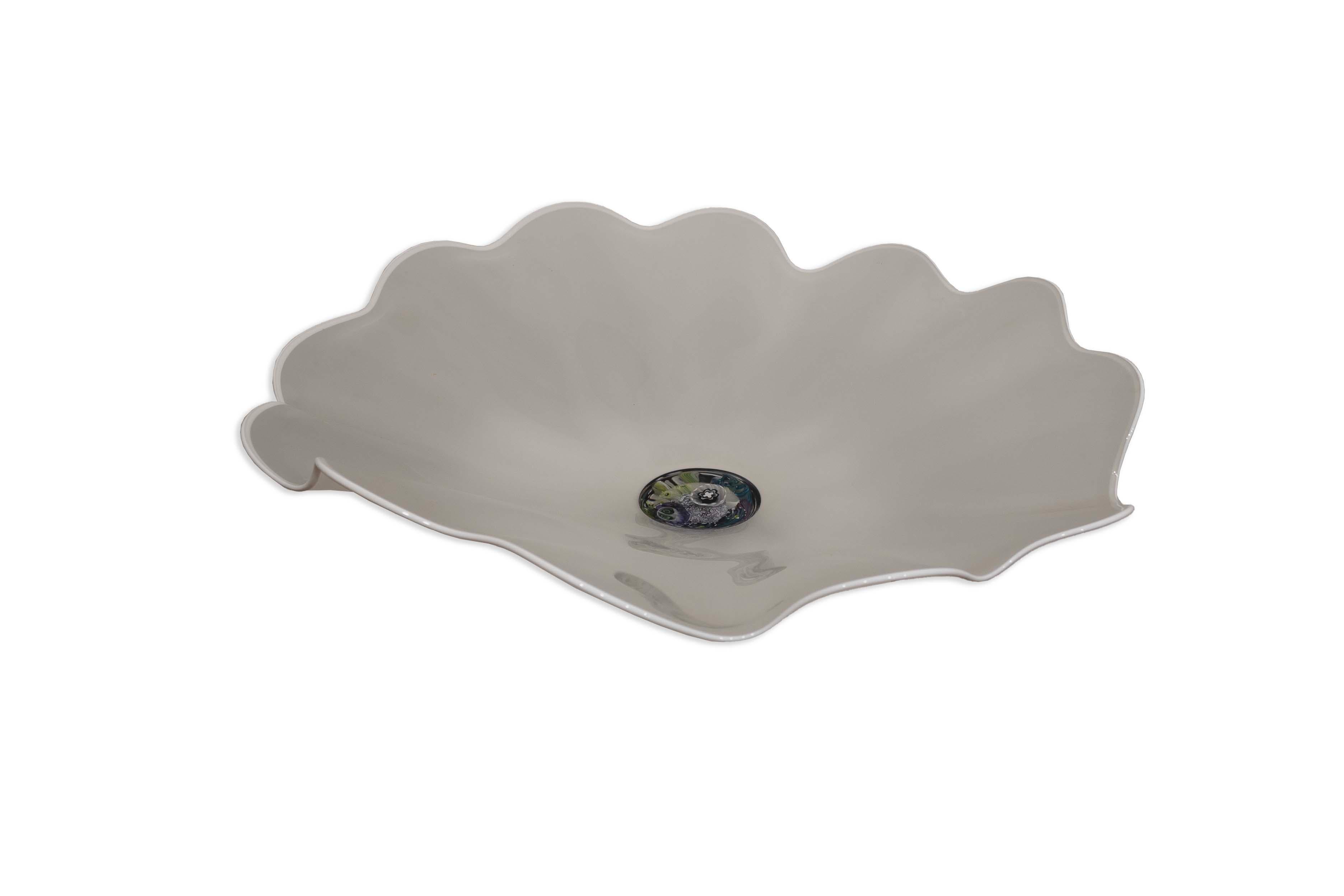 Fin du 20e siècle Mark Eckstrand Signé Contemporary Hand Blown Glass Sea Inspired Sculpture 1990 en vente