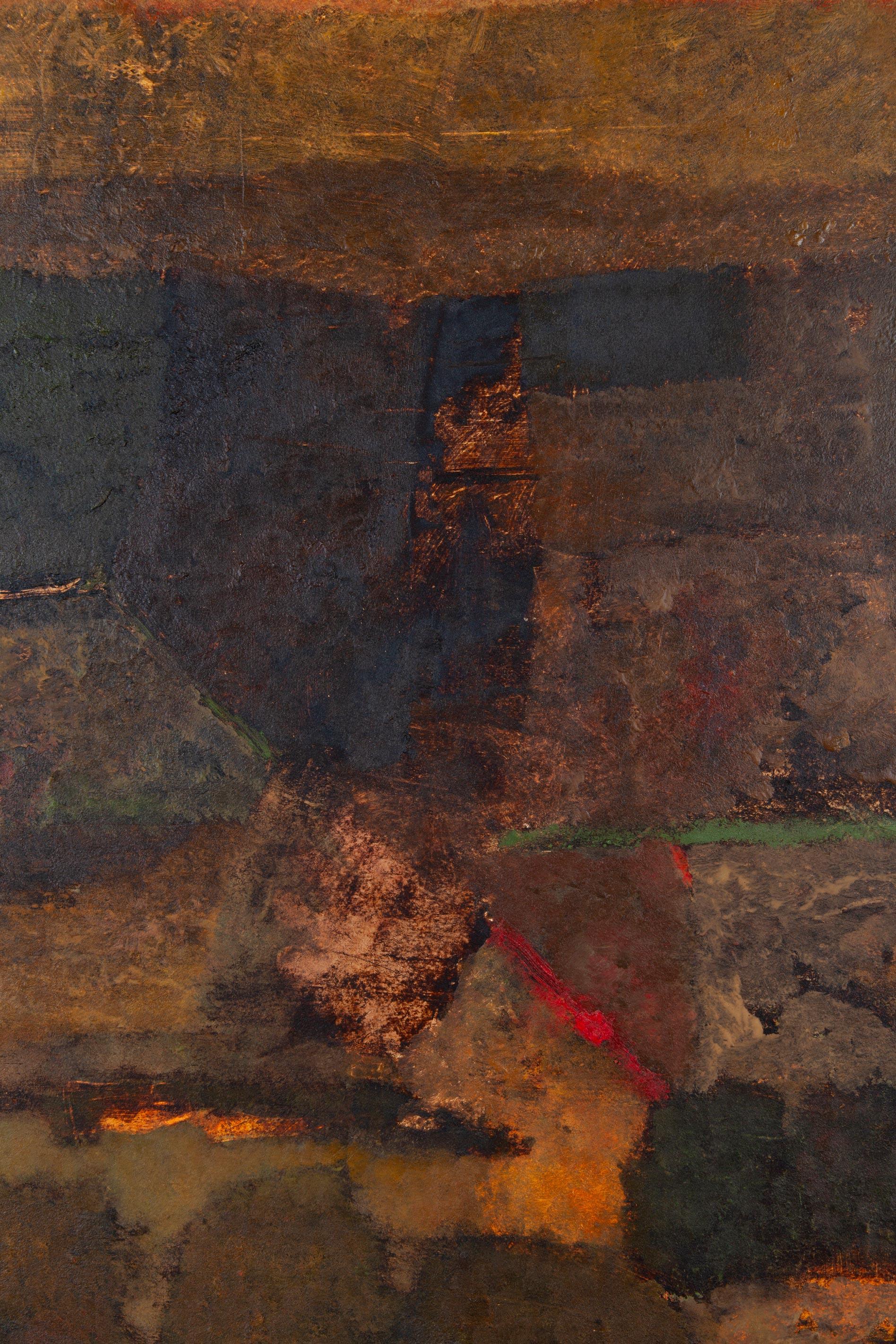 Mark English (Amerikaner, 1933 - 2019) war ein produktiver Illustrator, der sich der bildenden Kunst zuwandte und dessen Karriere sich über sechs Jahrzehnte und mehrere Disziplinen erstreckte. Geboren in Hubbard, Texas, begann er seine visuelle