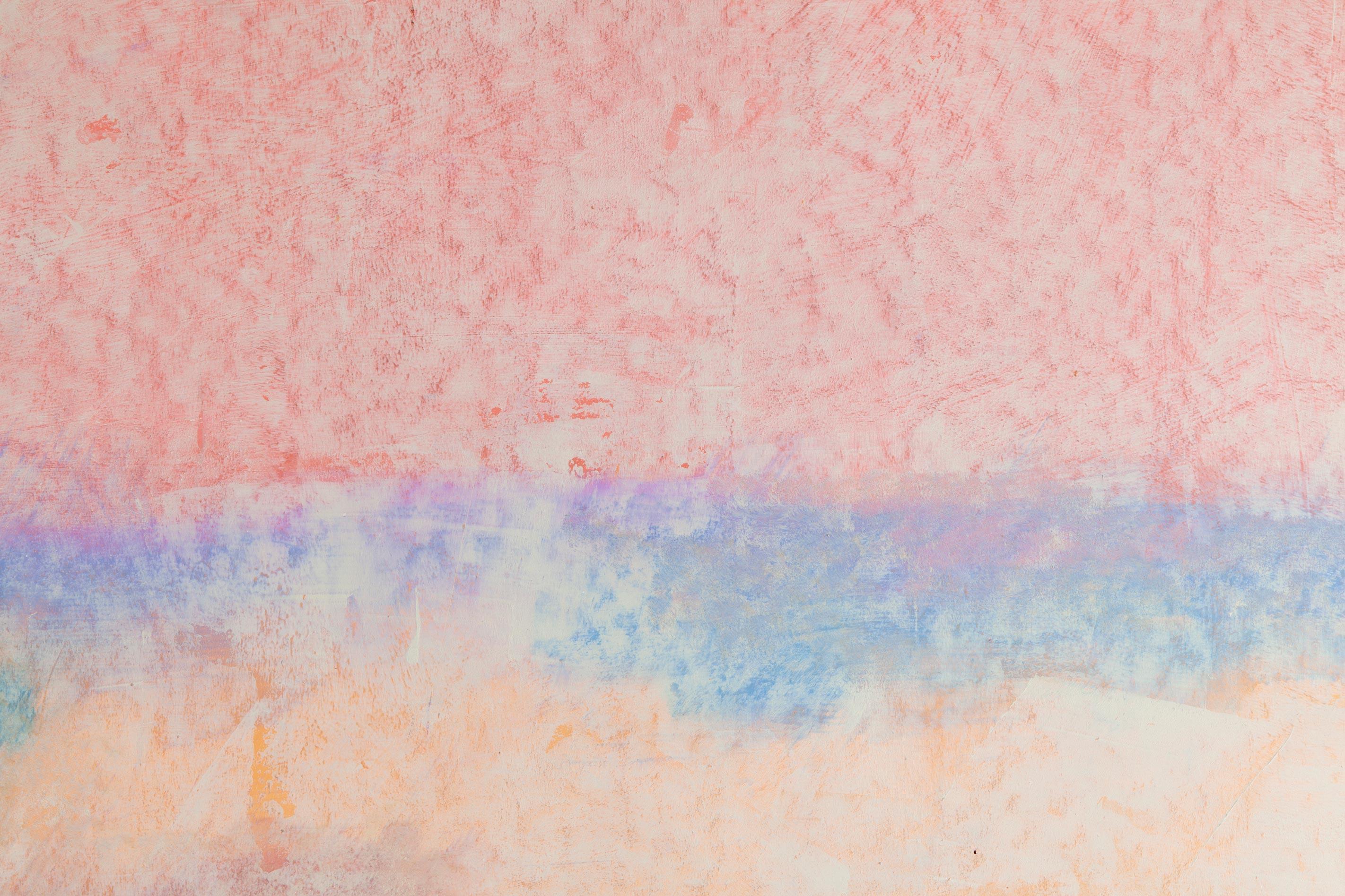 Paysage avec des arbres à feuilles persistantes en vente 1