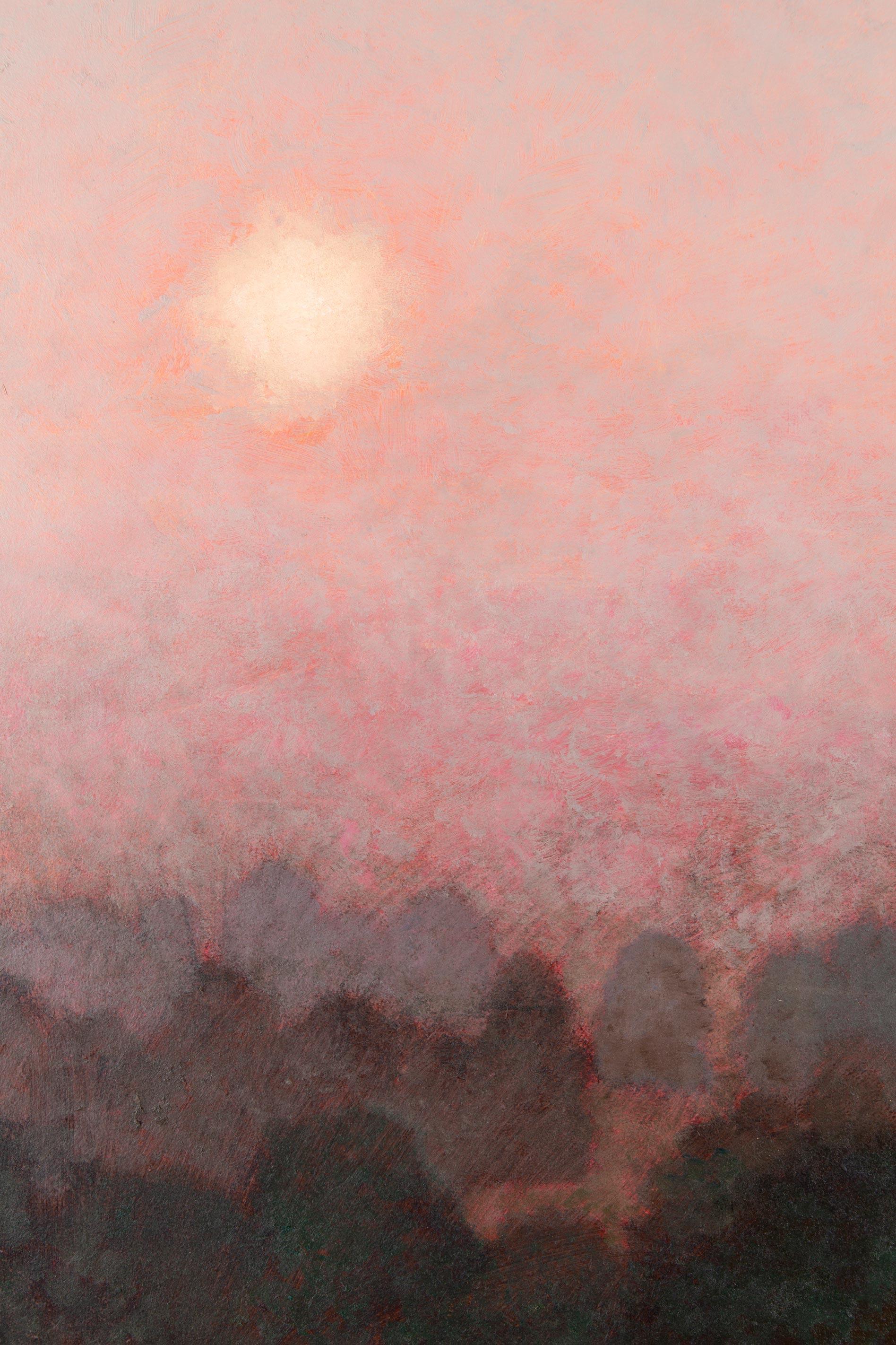 Neblig Nr. 3 (Braun), Landscape Painting, von Mark English