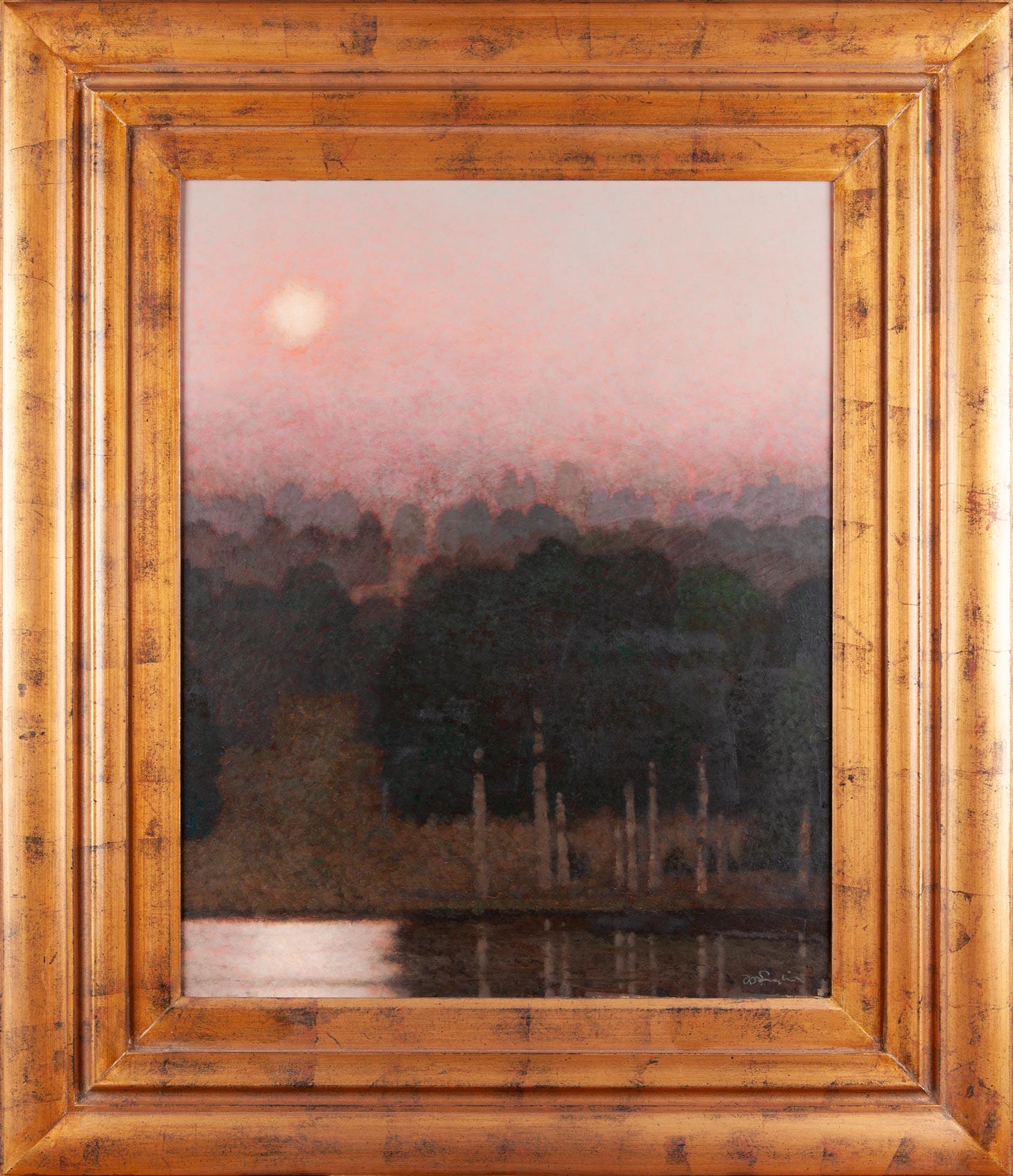 Mark English Landscape Painting – Neblig Nr. 3