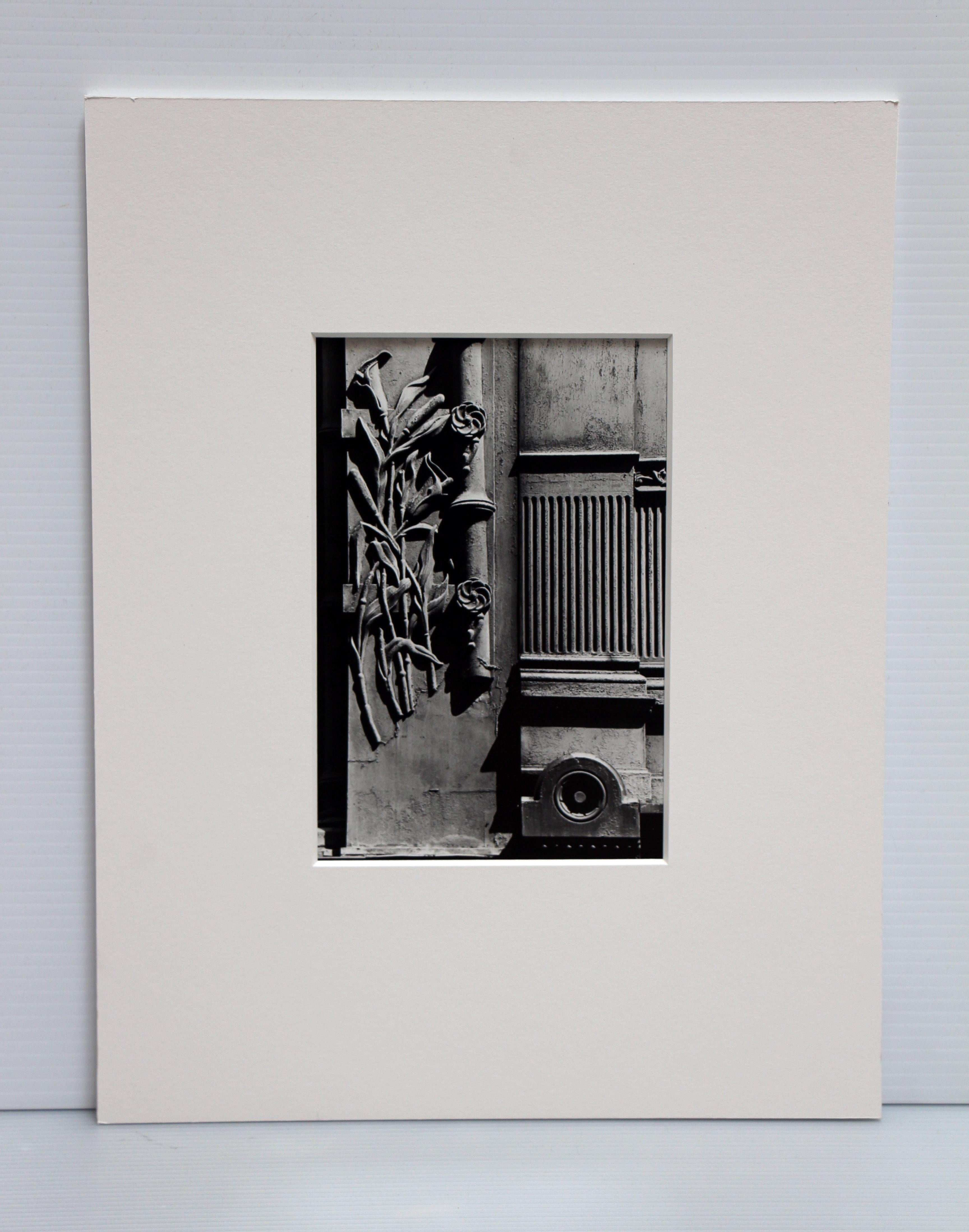 untitled, vintage black and white print of NYC building exterior & architecture - Academic Photograph by Mark Feldstein