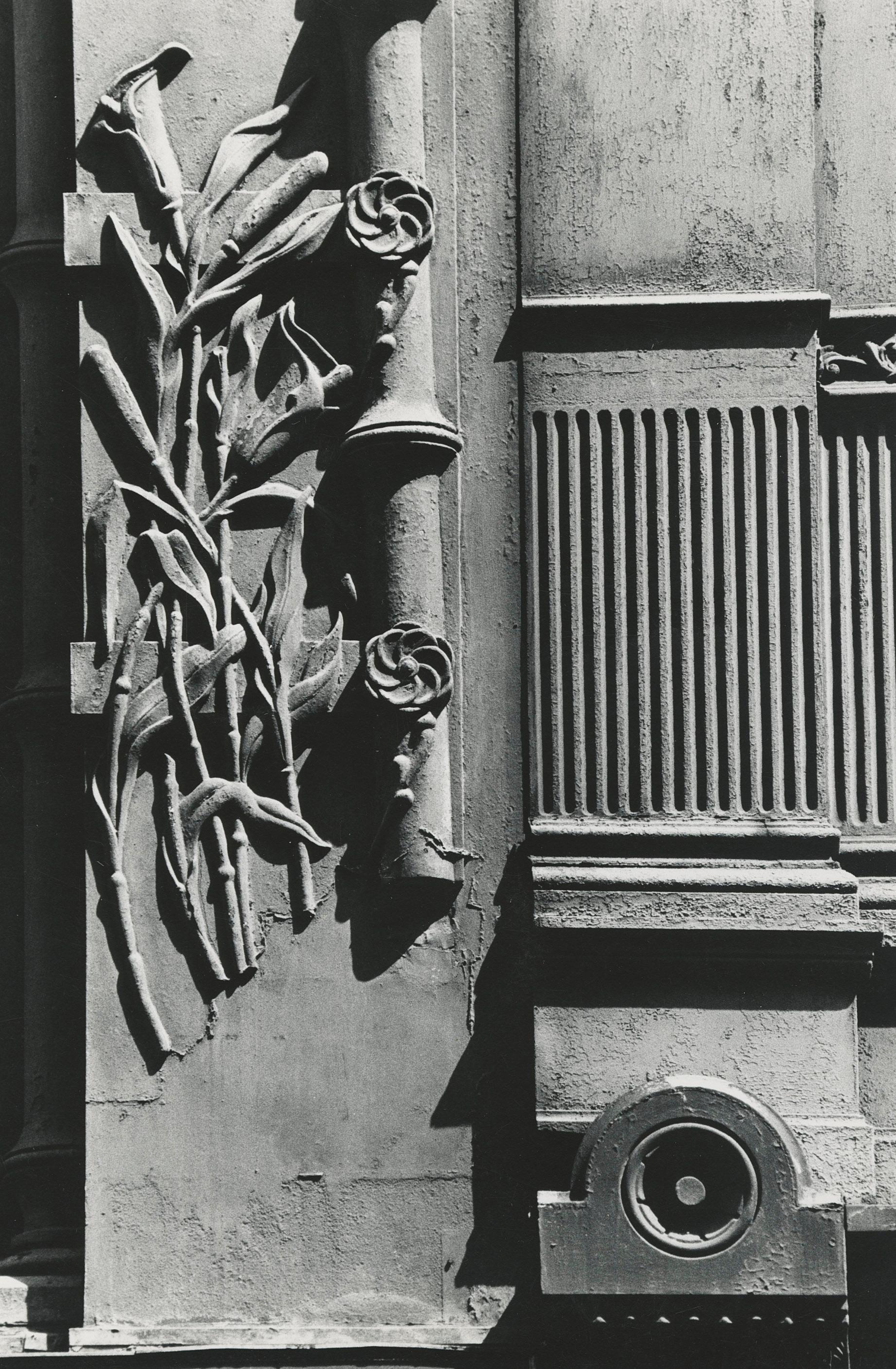 Mark Feldstein Black and White Photograph - untitled, vintage black and white print of NYC building exterior & architecture