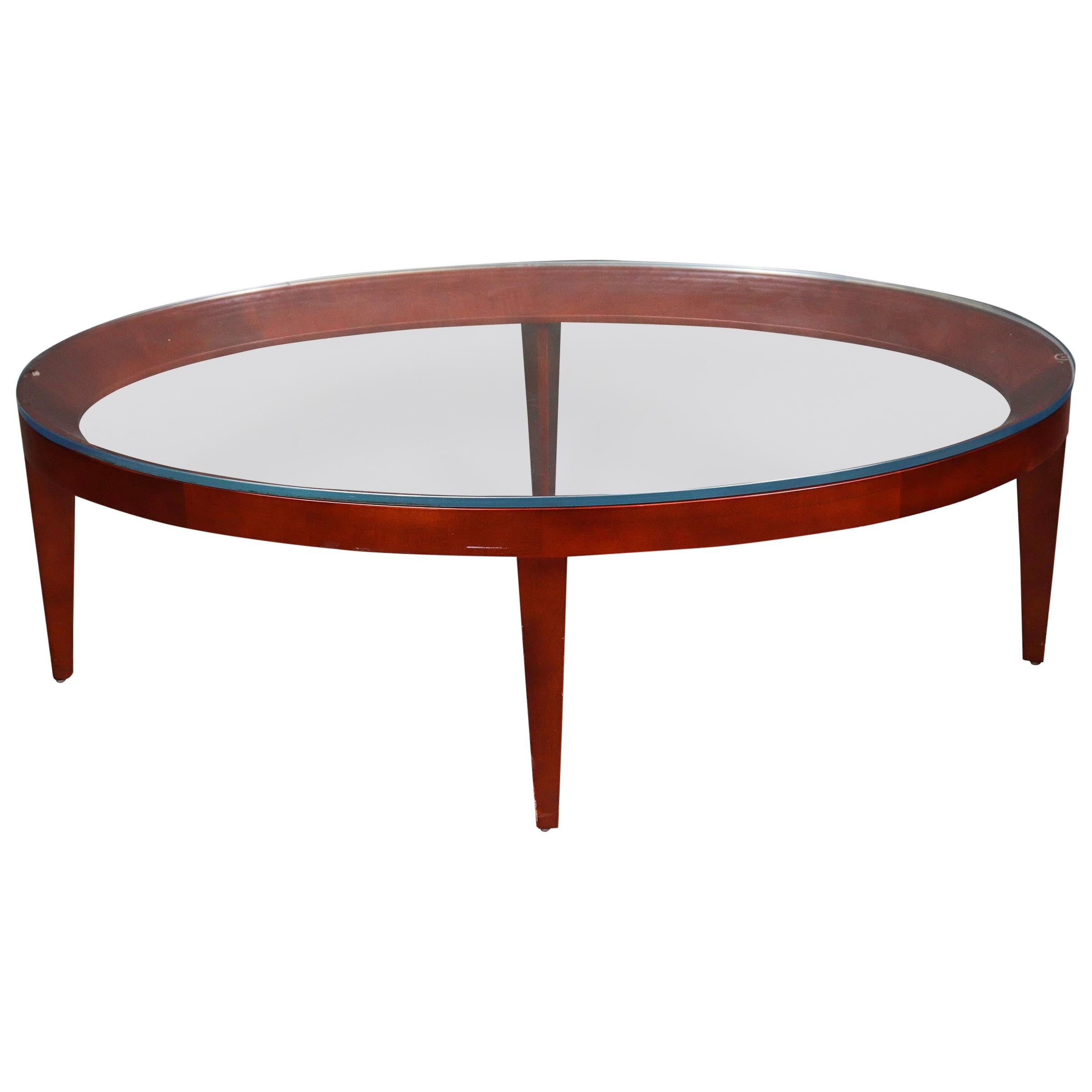 Mark Goetz for Bernhardt Design Modern "Cirque" Oval Coffee Table