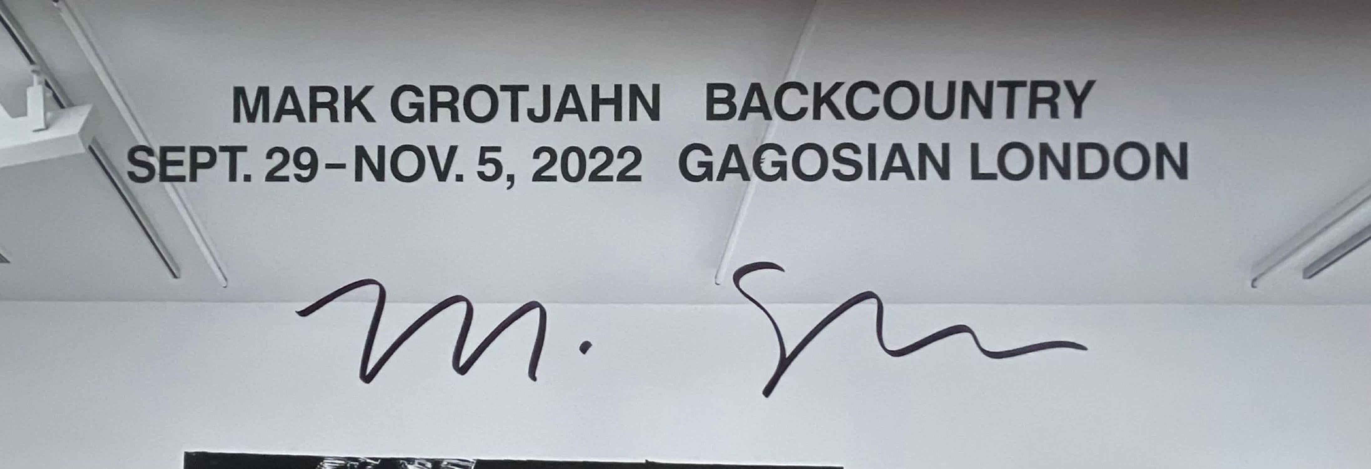 Backcountry, Gagosian Gallery London exhibit print hand signed by Mark Grotjahn - Print by Mark Grotjahn 