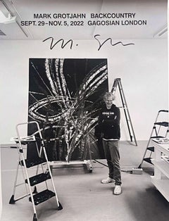 Backcountry, mostra della Gagosian Gallery di Londra stampa firmata a mano da Mark Grotjahn