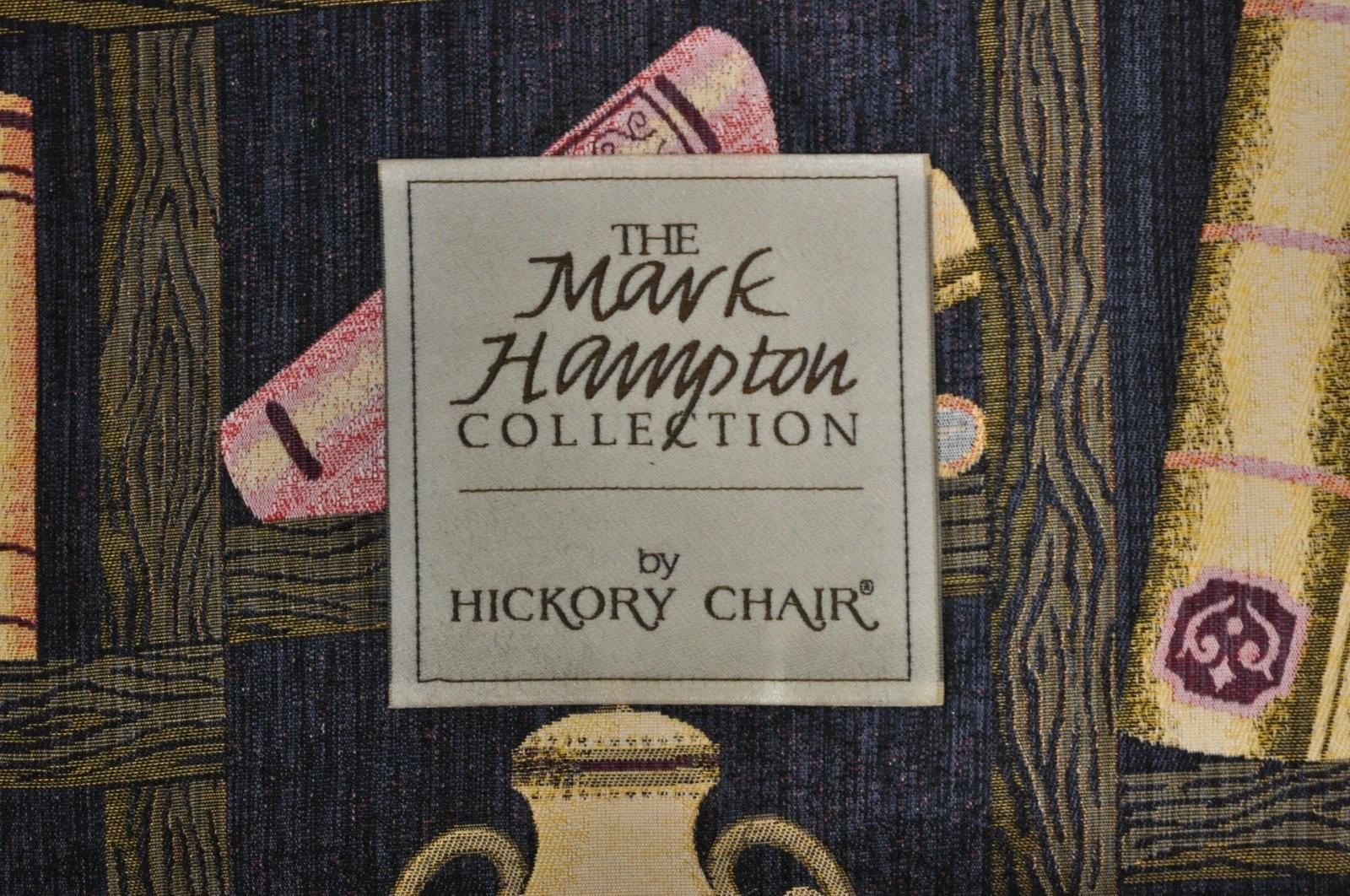 Mark Hampton Collection Hickory Chair Wicker Rattan Lounge Club Chair & Ottoman im Angebot 2