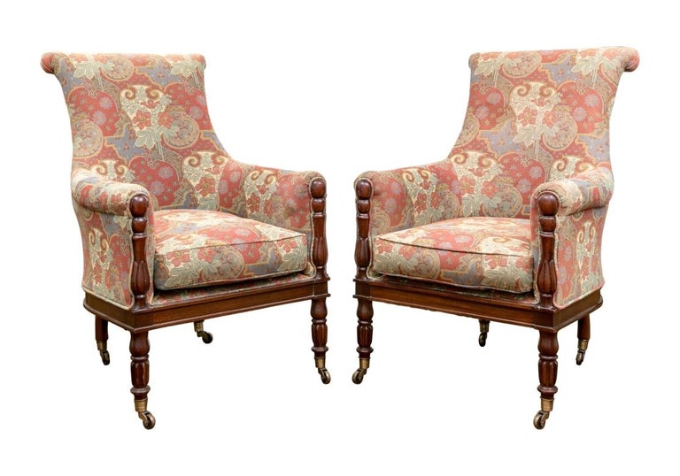 Mark Hampton For Hickory Chair Library Chair Pair at 1stDibs