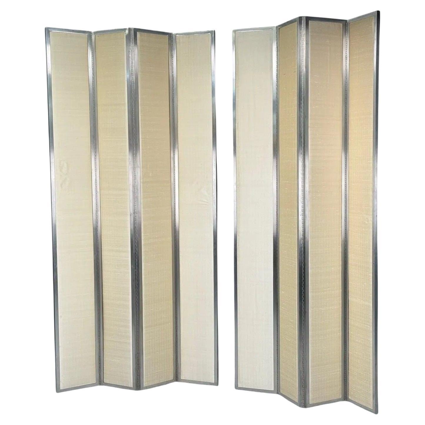 Mark Hampton, Steel, Fabric, Modern Room Dividers, USA c. 1980s
