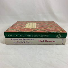 Mark Hampton Watercolor Illustrated Creative Interiors Decorating Books, S/2