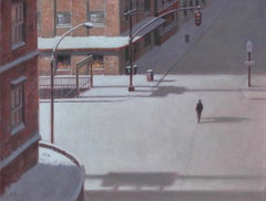 Lonely Street, Original Oil Painting