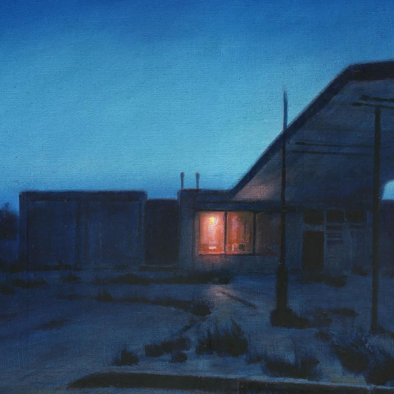 Station Blue, Original Oil Painting For Sale 2