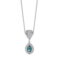 Mark Henry 1.09 Carat Natural Brazilian Alexandrite and Diamond Pendant, 18kt