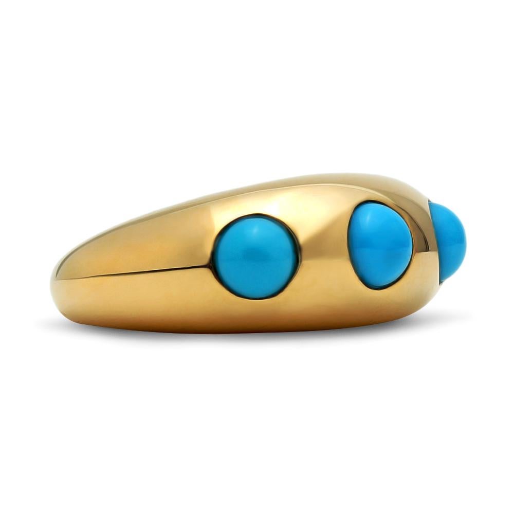 Mark Henry 1.60 Carat Turquoise and Gold Ring 3