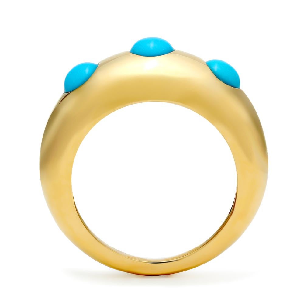 Mark Henry 1.60 Carat Turquoise and Gold Ring 4