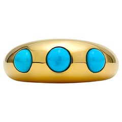 Mark Henry 1.60 Carat Turquoise and Gold Ring