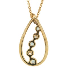 Mark Henry 18 Karat Yellow Gold Alexandrite and Diamond Journey Necklace