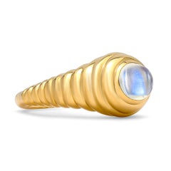 Mark Henry 2.00 Carat Moonstone Cabochon Domed Ring