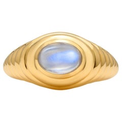 Mark Henry 2.00 Carat Moonstone Cabochon Domed Ring