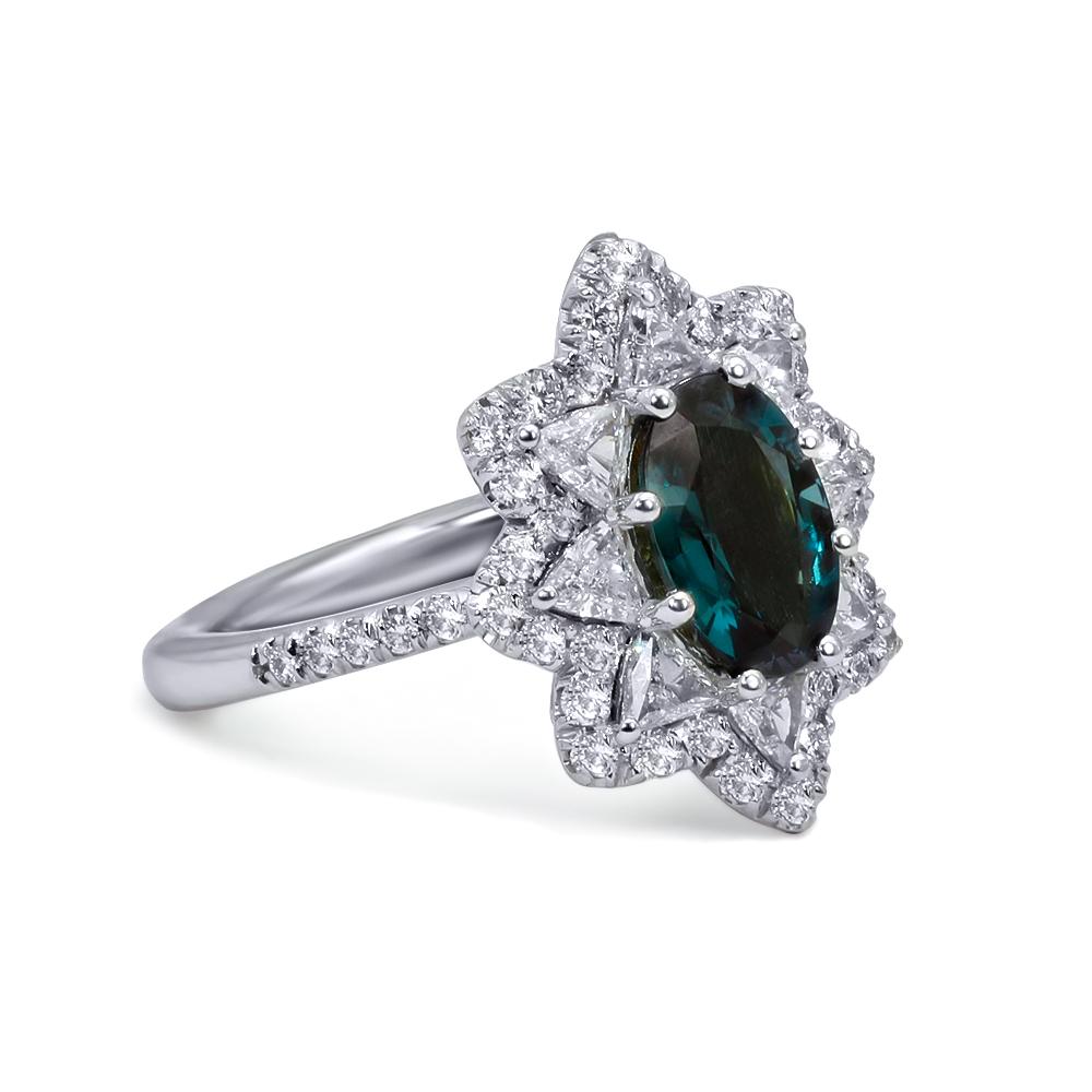 This one of a kind marvel is a one of one in existence. Alexandrite at sizes greater 1 carat are rarely found across all geographic sources to begin with, but 1 carat stones from Brazil are even rarer. Sitting at 2.04 carats, this stone is a true