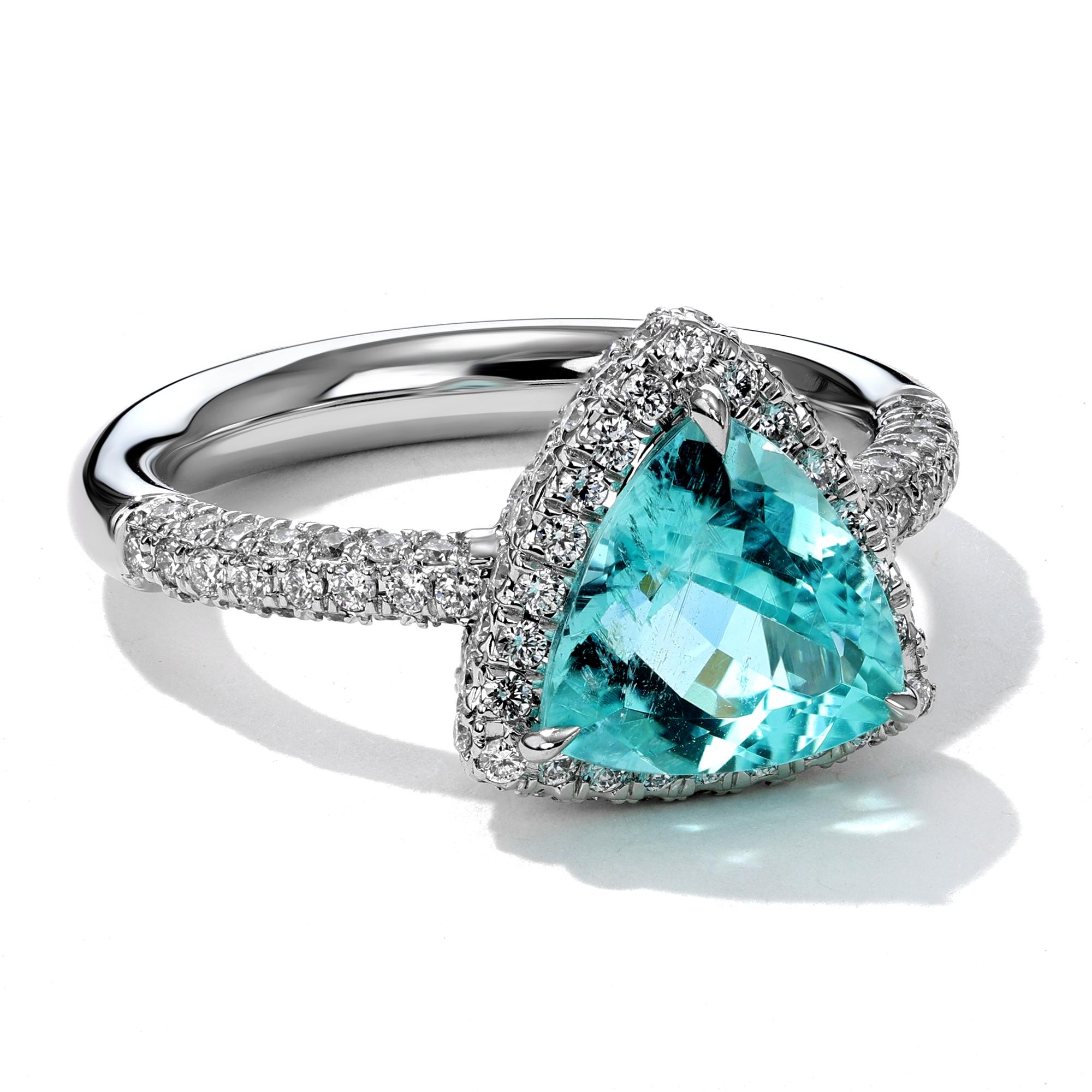 Mark Henry 2.33 ct. Paraiba Ring In New Condition In New York, NY