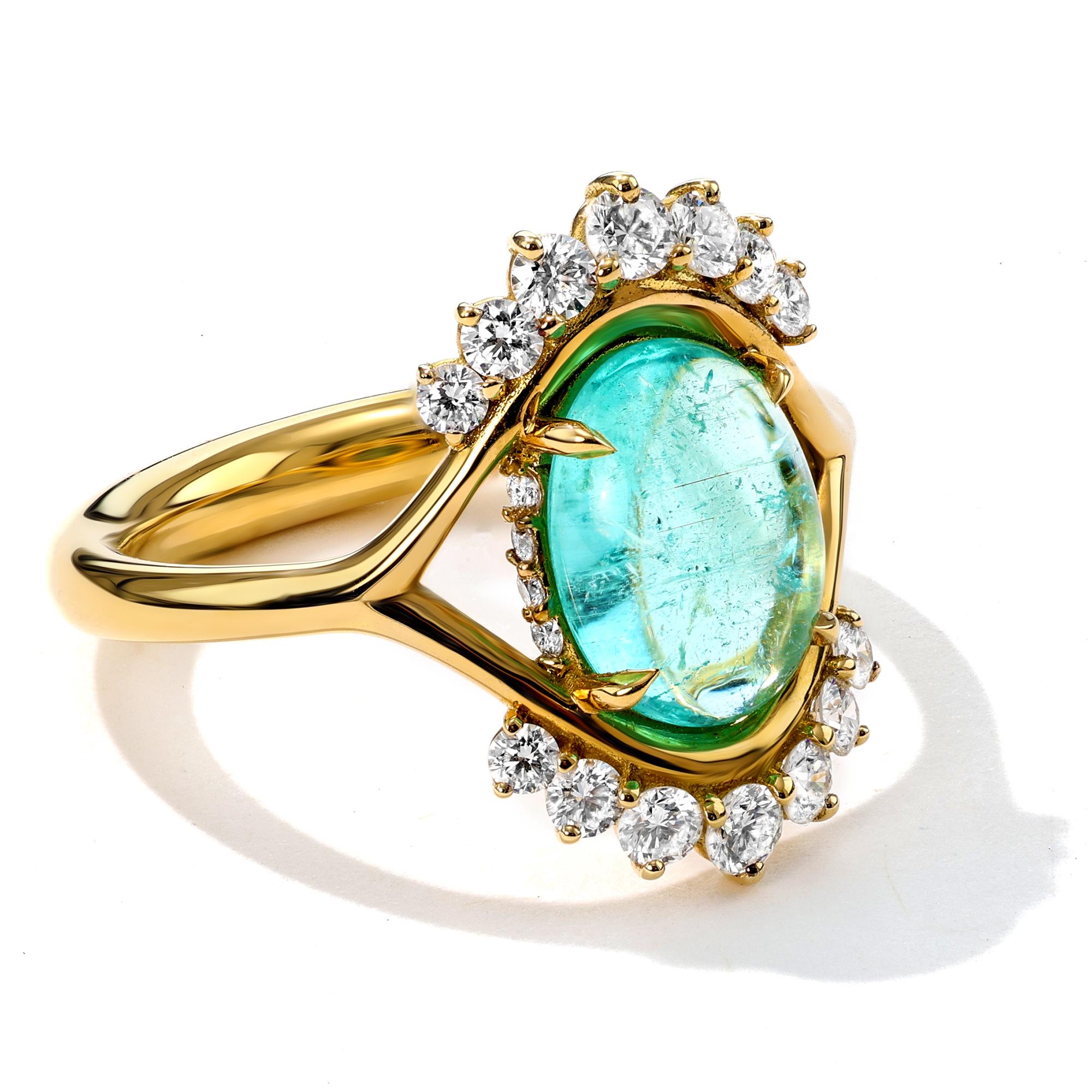 Mark Henry 2.43 ct. Paraiba Ring In New Condition For Sale In New York, NY