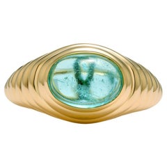 Mark Henry 3,16 Karat Paraiba Turmalin Cabochon gewölbter Ring