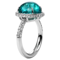 Mark Henry 6.80 ct. Anello con tormalina Paraiba